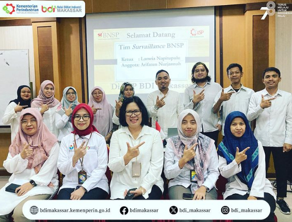LSP Balai Diklat Industri Makassar Terima kunjungan Tim Surveillence BNSP